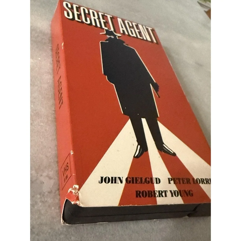 Inter Global Video Secret Agent VHS Movie N/A Red Good Alfred Hitchcock 1936